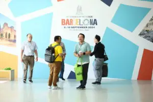 People gathered for a ESCRS Congress