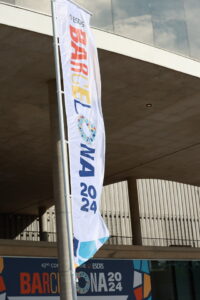 An ESCRS banner for the Barcelona event