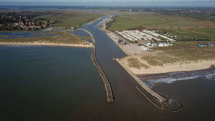 An image of Southwold from above