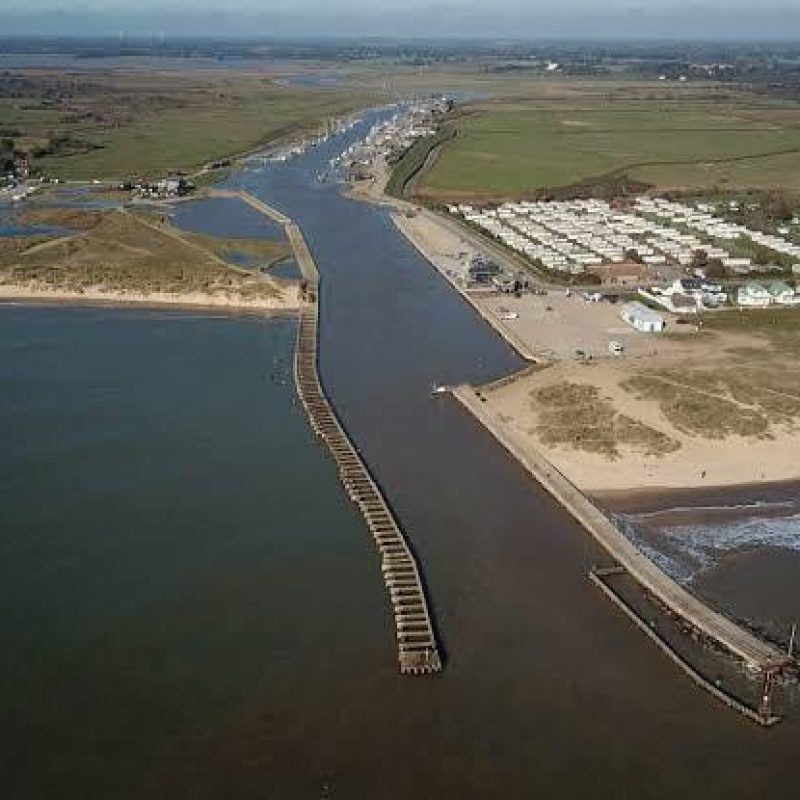 An image of Southwold from above